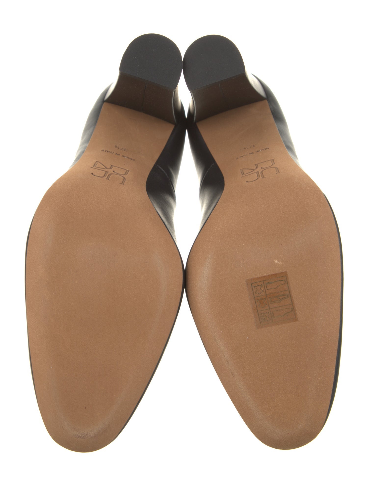 Ulla Johnson Leather Ruffle Embellishment Pumps